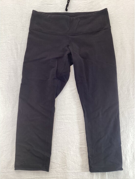 Pants - Lululemon Align Black High Rise Crop 19" Leggings Yoga Pants Size 8 Athleisure